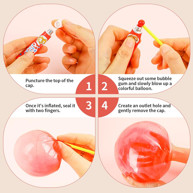 LM.XDBQ 40Pcs Blow Plastic Bubbles Plastic Bubbles Toys Large Bubble