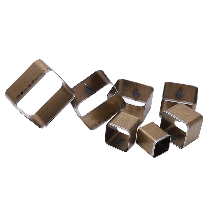 7PCS Leather Die Cutter Rounded Tetragonum 20‑50mm Leather Cutting Dies