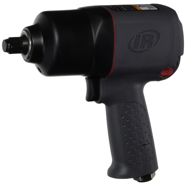 Ingersoll Rand 2130 1/2" Drive Air Impact Wrench, 550 ft-lbs Max Torque Output, 7000 RPM, Heavy Duty, Lightweight, Use for Changing Tires, Auto Repair, Black