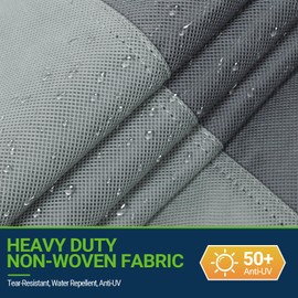 Season Guard Travel Trailer RV Cover, Windproof Extra Thick Upgraded 7 Layers Camper Cover with Adhesive Repair Patches Fits Travel Trailer 27'-30', Grey