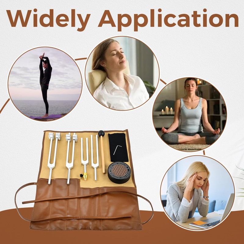 Resonance Tuning Forks 128Hz, 136.1Hz, 256Hz, 384Hz Weighted & Unweighted