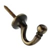 Generic Antique Brass Curtain Tie Back Hooks, Pack of 2