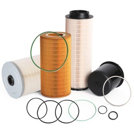 Riyhch Set of 4 Filter Kit, for Paccar MX13 MX-13 EPA13 Engine, 1948921 Oil Filter Element, 1922496 Oil Filter Element Centrifugal, 2277129 Fuel Filter, FS19915 Fuel Filter Water Separator