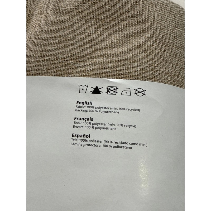 IKEA ROSENMANDEL Room Darkening Curtains 1 Pair (2 Panels) Yellow-beige