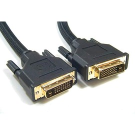 Astrotek 30AWG OD8.6 mm 24+1 pins Male to Male Dual Link DVI-D Cable, Black, 2 Meter