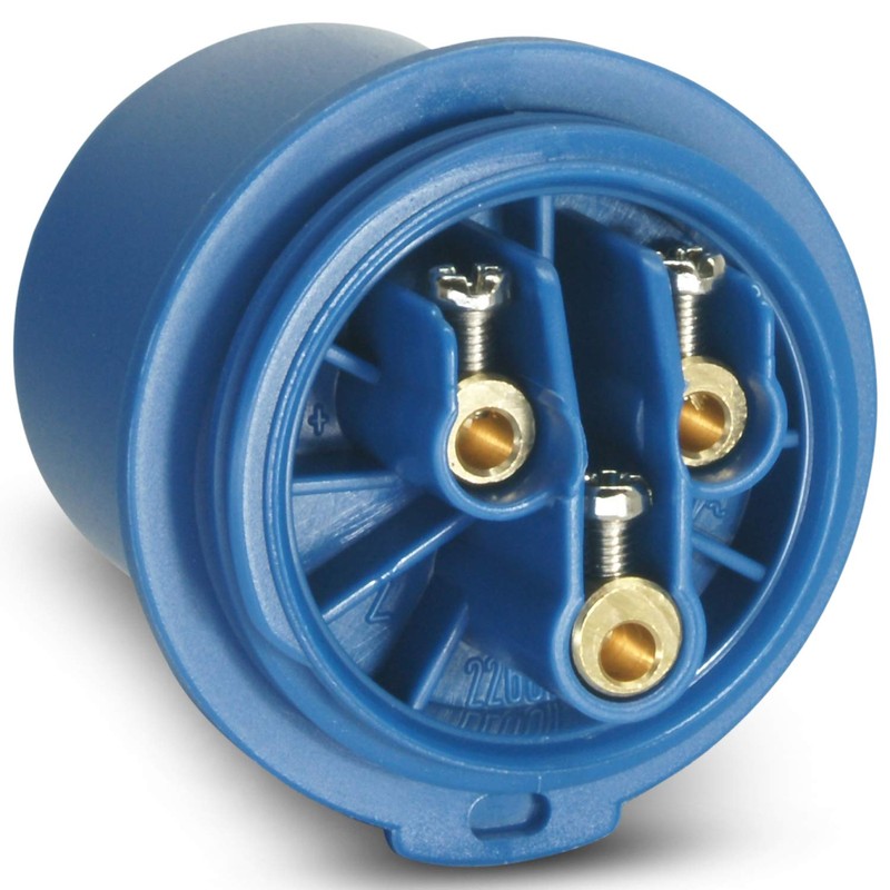 CEE Plug & Coupling Set 230 V/16 A 3P Blue