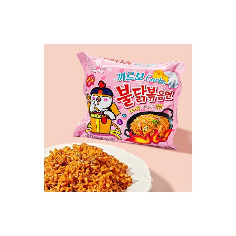 Korea Instant Noodles (CASE SET, CARBONARA BULDAK NOODLES)