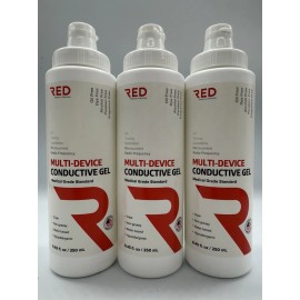 Red Medical Supplies Multi-Device Conductive Gel 8.45floz/250mL (3 Pack)