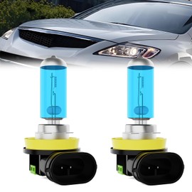 LECCIBUB Fog Light Bulbs Fit For Mazda CX-9 2013-2015, H11 Fog Lights Halogen Bulb, 6000K White Light, Plug and Play, Pack of 2