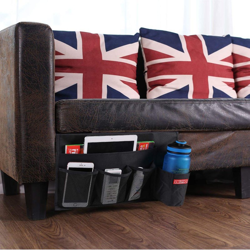Zafit 5 Pockets Bedside Caddy, Bedside Storage Organizer for Water