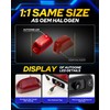 AUTOONE Upgraded Rear Cab Roof LED Marker Lights Kit Red