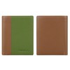VISOUL Leather Billfold Wallet for Men and Women Two Tone,