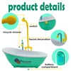 MUYG Parrot Automatic Bathtub with Shower, Cute Durable Bird Bath