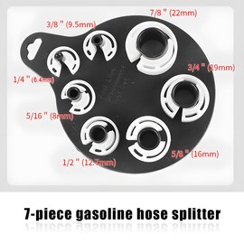 Wevdn Air Conditioner Fuel Line Disconnect Tool Set, Auto AC Fuel Line Quick Disconnect Tool with 7 Popular SAE Standard Sizes, Plastic Air Condition Oil Pipe Line Removal Tool Set
