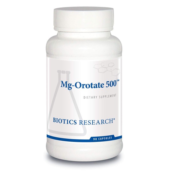Biotics Research Mg Orotate 500 Magnesium Orotate Form, Cardiovascular Support, Heart Health, Overall Relaxation Response, Improves Sleep and Muscle Relaxation. 90 Capsules
