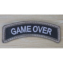 GAME OVER NAME TAG ROCKER ARC TAB HOOK SWAT TACTICAL MORALE PATCH