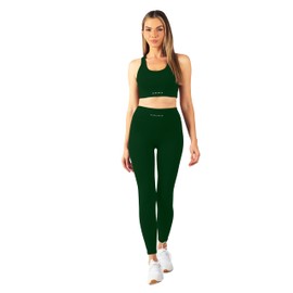 Carlheim Women's Serenita Active Collection Leggings, Forest green