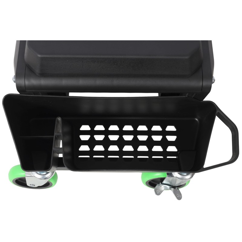 Heavy Duty Mechanic Stool with 330lbs Load Capability, Garage Stool