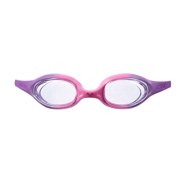 arena Spider Jr Youth Swim Goggles, Violet / Clear / Pink, Non-Mirror