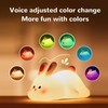 Pat Night Light Cute Rechargeable 3 Levels Brightness Silicone Cartoon