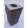 Granite Vase Tapered 5"x4"x9" Dakota Mahogany