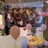 Pink Ceiling Swirl Foil Decorations Hanging Plastic Streamer Themed Swirl