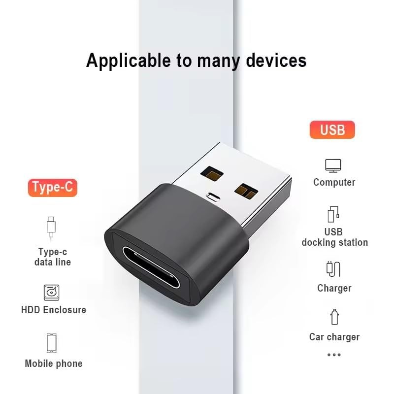 Perkin Type C female to USB Male Converter Connector Data