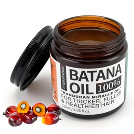Aceite de Batana sin Refinar, Sebi 100% Puro Orgánico de Honduras. Crecimiento del Cabello, Anti Frizz, Puntas Abiertas, Textura y Brillo. Frasco de 4.06 Onzas