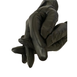 Sulkhanz Horse Riding MEN'S Gloves All Leather 100% Real Leather Dark Brown, TAN & BLACK Gents equestrian gloves (Black, Large)