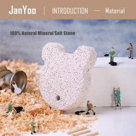 JanYoo Hamster Chew Toy,Rabbit Lava Block+Grass Ball+Molar Apple Sticks,Large Cage Accessories for Bunny