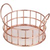 Totority Metal Storage Basket- Round Organizer for Pantry, Tabletop &