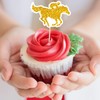 144PCS Kentucky Horse Derby Cupcake Toppers Decorations - Horse Racing