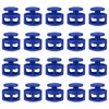sourcing map 20pcs Plastic Cord Locks Double Hole Spring Toggle