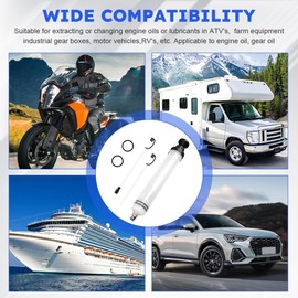 Ranjaner 500CC Fluid Extractor Pump Automotive, Fluid Extractor, Fluid Syrin-ge Extractor, Oil Extractor/Oil Syrin-ge, Oil Suction Pump Extractor for Changing