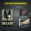 AYKRM 11 colors available safety vest black mesh High Visibility