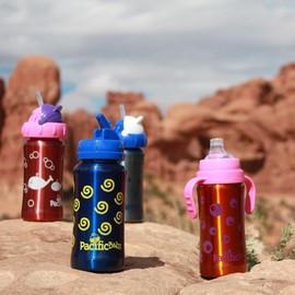 Pacific Baby Hot-Tot Insulated Stainless Steel Infant Baby Eco Feeding Bottle Anti-Colic Nipple 7 Ounce