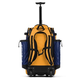 Boombah Catchers Superpack Hybrid Rolling Bat Bag - BM-9060C23 Royal/Gold - Wheeled & Backpack Version
