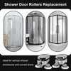 4Pcs 23mm Shower Door Rollers Replacement, Sliding Glass Door Wheels