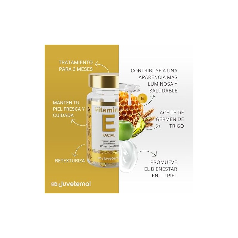 Juveternal Kit 6 Frascos Cápsulas Faciales Ácido Hialurónico + Colágeno
