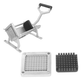 French Fry Cutter, Stainless Steel French Fry Cutter Blade, Manual Potato Cutting Machine for Cucumber, Eggplant, Carrot, Easy to Clean (9mm)