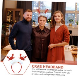 FOMIYES Unique Crab Hairband Marine Life Shaped Headband 2pcs Lobster Crab Hair Accessories for