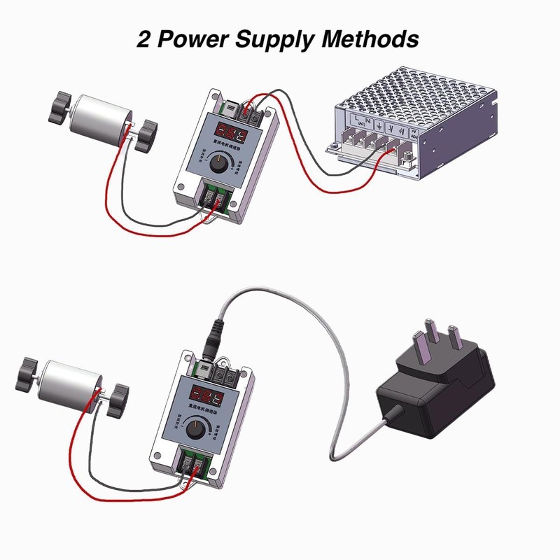 DC 12V Electric Vibration Motor with Speed Controller & Remote