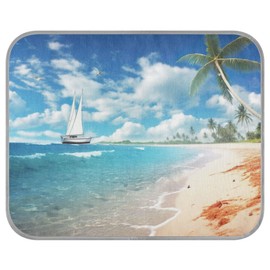 SEHANY Summer Sea Beach Dog Cooling Mat, 28" x 22", Portable Washable Ice Silk Pet Bed Cooling Mat Dog Cat Summer Cooling Pad for Crate Pet Bed Sofa Floor