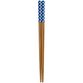 Aoba 232155 Chopsticks, Dishwasher Safe, Susu Bamboo Period, Blue, 7.1 inches (18 cm)