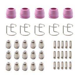 CTJCTJ 40pcs AG60 Plasma Cutter Torch Tip Nozzles Consumables Kit for AG60 WSD60 AG60P and BTC500DP