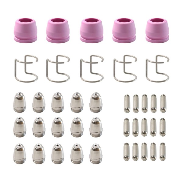CTJCTJ 40pcs AG60 Plasma Cutter Torch Tip Nozzles Consumables Kit