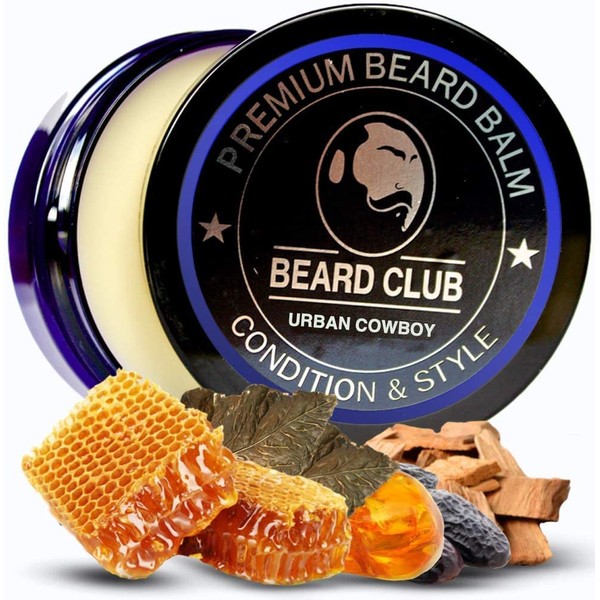 Premium Quality Beard Balm | Urban Cowboy Natural Beard Balm | The Best Beard Conditioner & Softener to Shape and Style Your Beard While Stop Beard Itching & Flakes