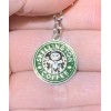 Silver Jack Skellington Coffee Nightmare Charm Zipper Pull & Keychain