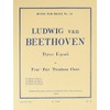 Ludwig Van Beethoven: 3 Equali (Trombones 4)