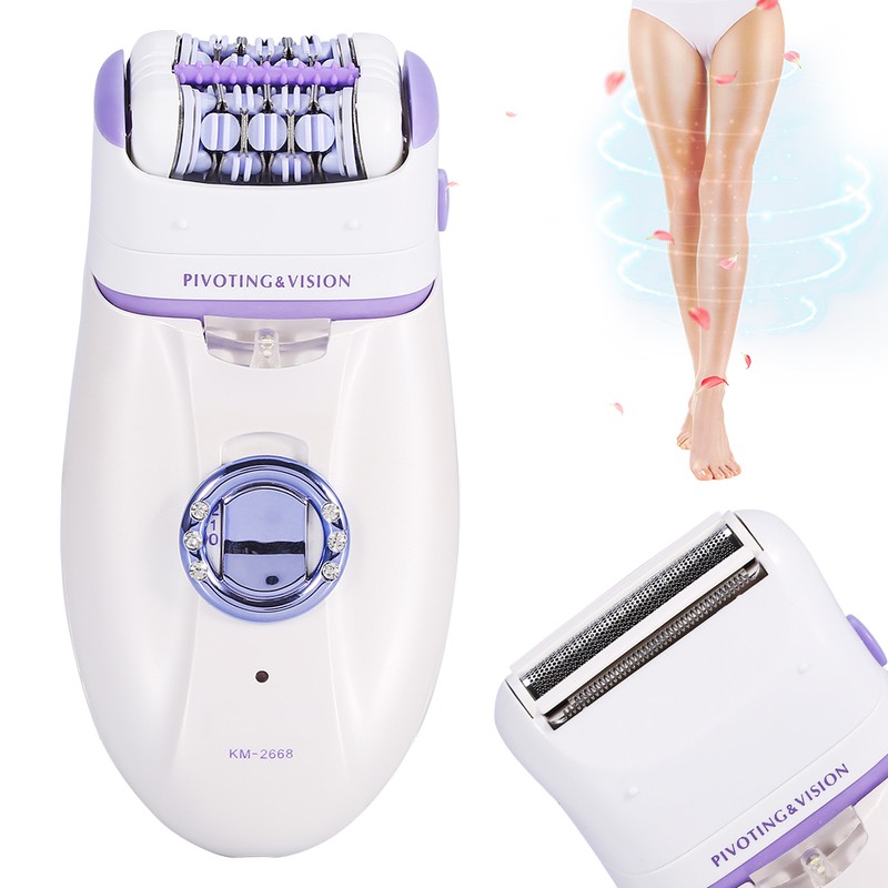 2 in 1 Women Lady Electric Hair Removal Shaver Depilator